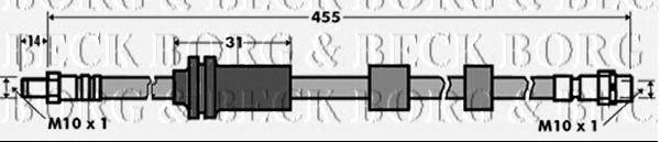 Тормозной шланг BORG & BECK BBH7391