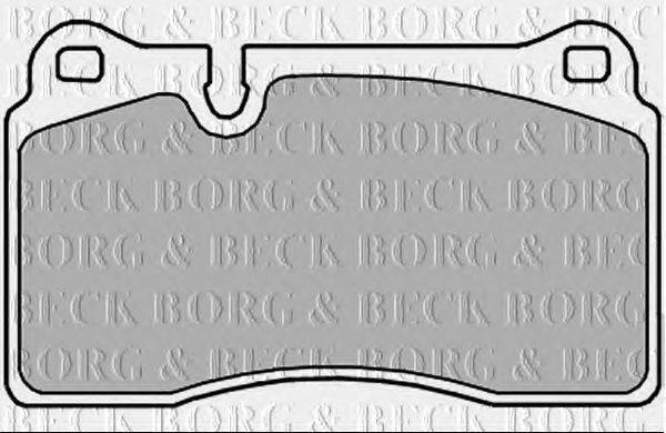 Комплект тормозных колодок, дисковый тормоз BORG & BECK BBP2374