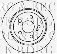 Тормозной диск BORG & BECK BBD4354