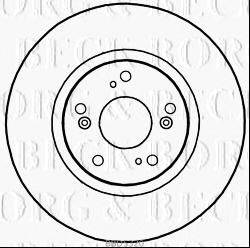 Тормозной диск BORG & BECK BBD5320