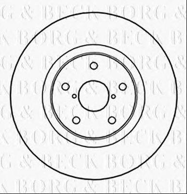 Тормозной диск BORG & BECK BBD6035S