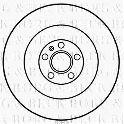 Тормозной диск BORG & BECK BBD6050S