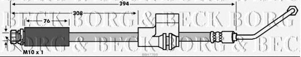 Тормозной шланг BORG & BECK BBH7769