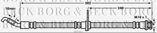 Тормозной шланг BORG & BECK BBH7865