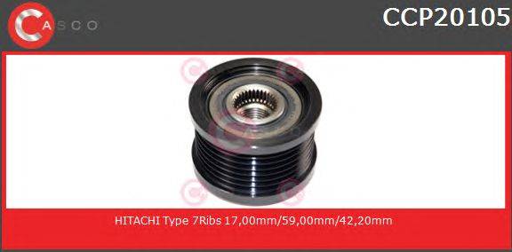 Ременный шкив, генератор CASCO CCP20105