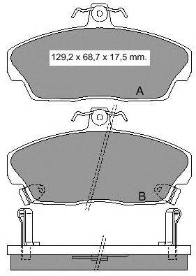 Комплект тормозных колодок, дисковый тормоз VEMA 835490
