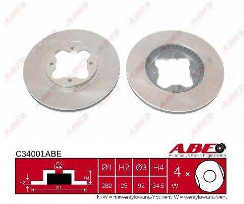 Тормозной диск ABE C34001ABE