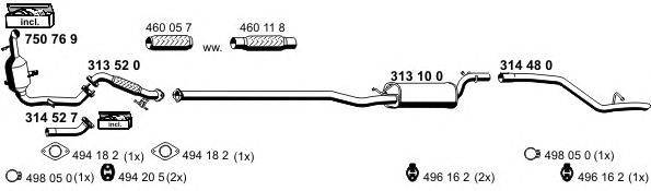 Система выпуска ОГ ERNST 031200