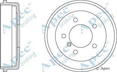 Тормозной барабан APEC braking DRM9507