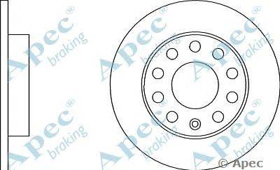 Тормозной диск APEC braking DSK2098