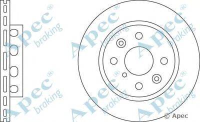 Тормозной диск APEC braking DSK2152