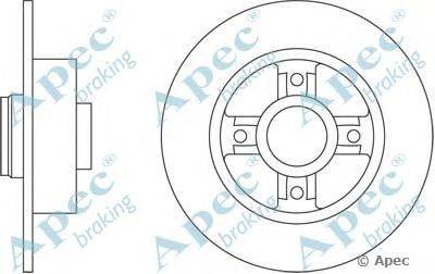 Тормозной диск APEC braking DSK2235
