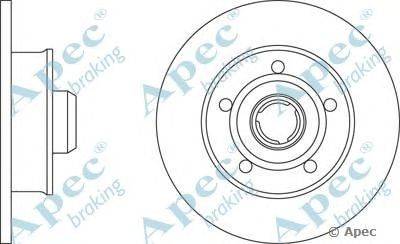 Тормозной диск APEC braking DSK228