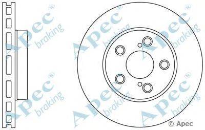 Тормозной диск APEC braking DSK2334