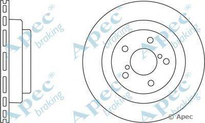 Тормозной диск APEC braking DSK2456