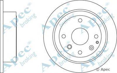 Тормозной диск APEC braking DSK2485