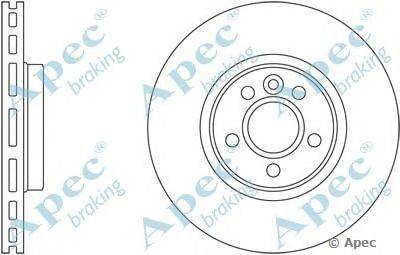 Тормозной диск APEC braking DSK2551
