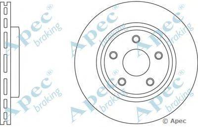 Тормозной диск APEC braking DSK2561