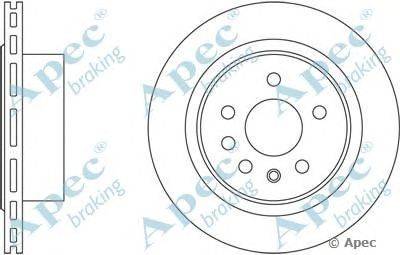 Тормозной диск APEC braking DSK2563