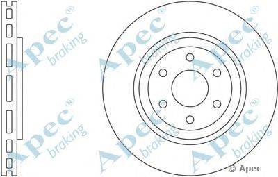Тормозной диск APEC braking DSK2593