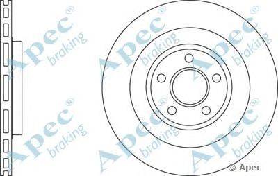 Тормозной диск APEC braking DSK2605