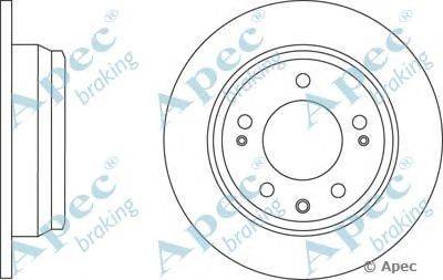 Тормозной диск APEC braking DSK2672