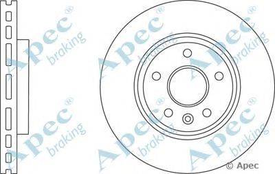 Тормозной диск APEC braking DSK2753