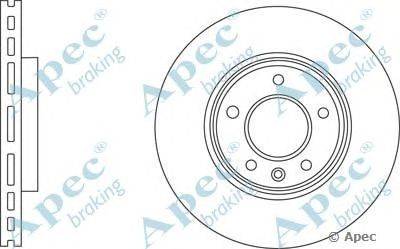 Тормозной диск APEC braking DSK2754