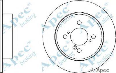 Тормозной диск APEC braking DSK2870