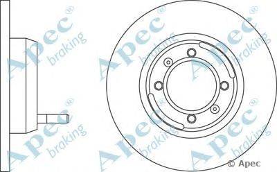 Тормозной диск APEC braking DSK295