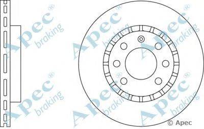 Тормозной диск APEC braking DSK532