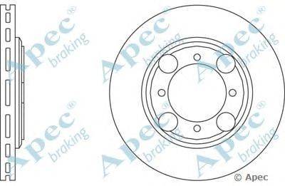 Тормозной диск APEC braking DSK611