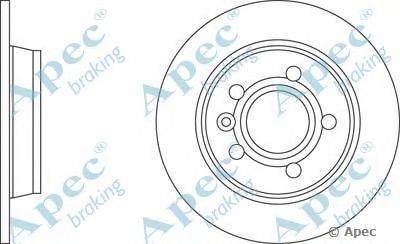 Тормозной диск APEC braking DSK710