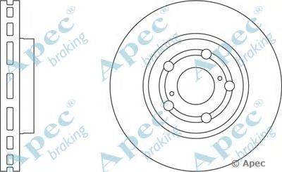 Тормозной диск APEC braking DSK726
