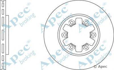Тормозной диск APEC braking DSK744