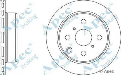 Тормозной диск APEC braking DSK762