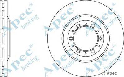 Тормозной диск APEC braking DSK773