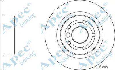 Тормозной диск APEC braking DSK952