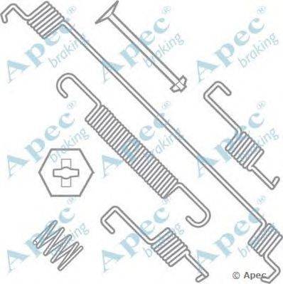 Комплектующие, тормозная колодка APEC braking KIT777