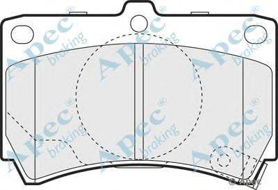 Комплект тормозных колодок, дисковый тормоз APEC braking PAD1073