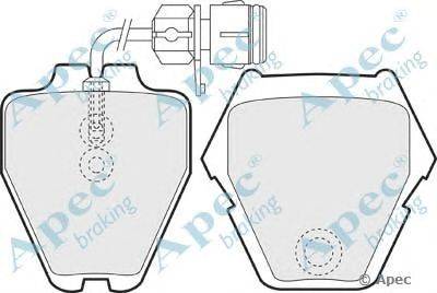 Комплект тормозных колодок, дисковый тормоз APEC braking PAD1161