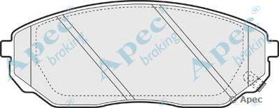 Комплект тормозных колодок, дисковый тормоз APEC braking PAD1343
