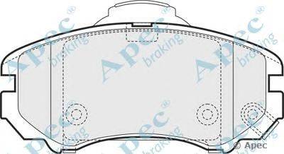 Комплект тормозных колодок, дисковый тормоз APEC braking PAD1451