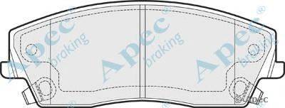 Комплект тормозных колодок, дисковый тормоз APEC braking PAD1489