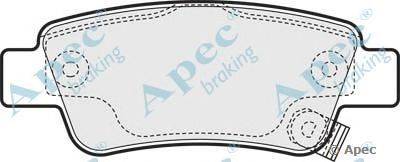 Комплект тормозных колодок, дисковый тормоз APEC braking PAD1583