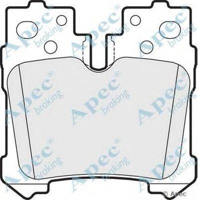 Комплект тормозных колодок, дисковый тормоз APEC braking PAD1623