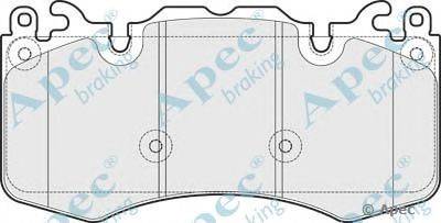Комплект тормозных колодок, дисковый тормоз APEC braking PAD1737