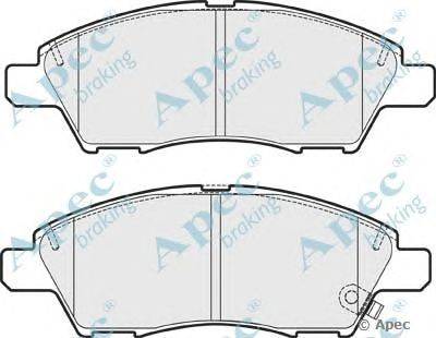 Комплект тормозных колодок, дисковый тормоз APEC braking PAD1759