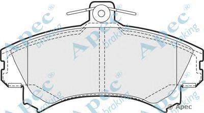 Комплект тормозных колодок, дисковый тормоз APEC braking PAD912