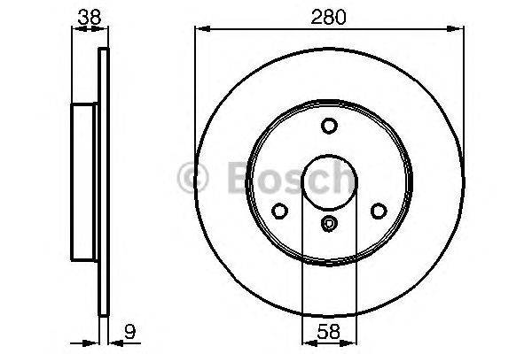 Тормозной диск BOSCH 0 986 478 479